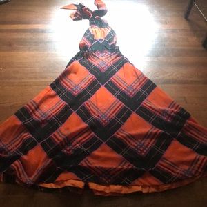 Handmade halter maxi